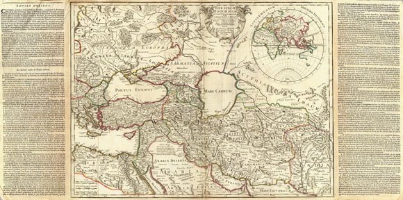 Старинная карта Восточной Римской Империи (1705)
