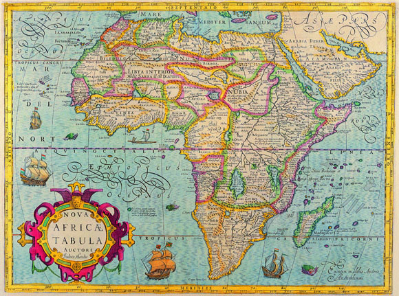 Старинная карта Африки (15 век)