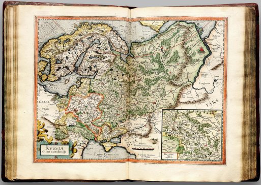 Карта Руси из атласа Меркатора (1595)