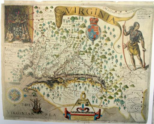 Карта штата Вирджиния (1624)