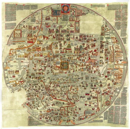 Карта мира Эбсторфера (1300)