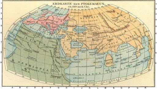 Карта Птолемея (II в. н. э.)