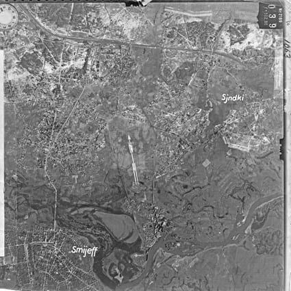 Город Змиев и посёлок Зидьки (немецкая аэрофотосъёмка 22.09.1941)