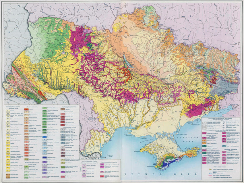 Геологическая карта Украины