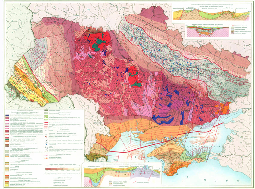 Тектоническая карта Украины
