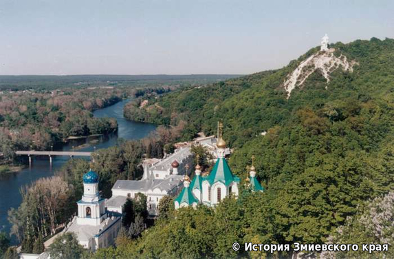 Monastery on the banks of the Donets River