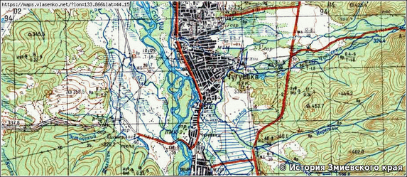 Карта Чугуевки